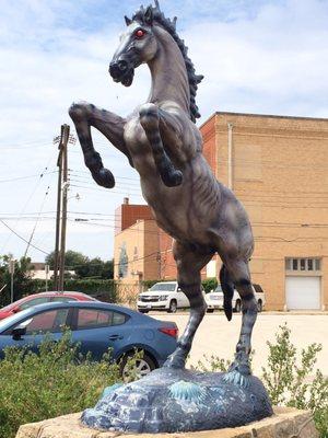 Art and statues in and around downtown Abilene. Also know as the Story book capital of America. This one is the 'Nightmare '