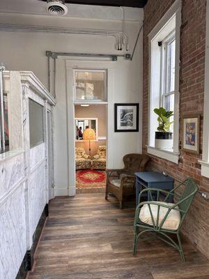 Quiet room to get away to write or do Bible study.