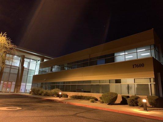 17600 N. Perimeter Drive, Suite 100 location. Call first.