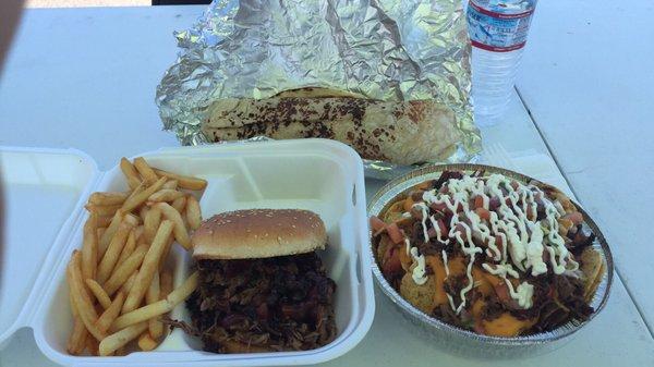 Brisket Burrito/nachos were phenomenal