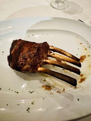Rack of lamb (split portion, shared other half with spouse)