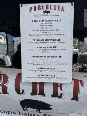 The pastas were a big surprise! Order the porchetta sandwich and any of the pastas