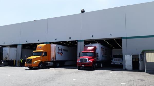 After they tell you where to dock, go up the stairs to the right of the #1 bay to take care of the paperwork and pay the warehouse fees