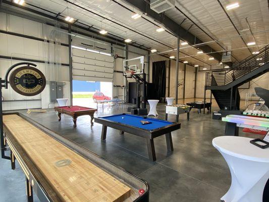 Enjoy unlimited access to our Game Room Floor with a large variety of our most popular games, including a golf simulator!