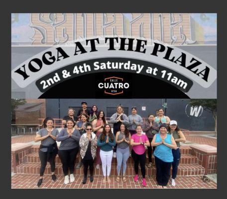 Yoga with Vanessa starts at 11 every Second and fourth Saturday free ! check Instagram YogaWithVanesa