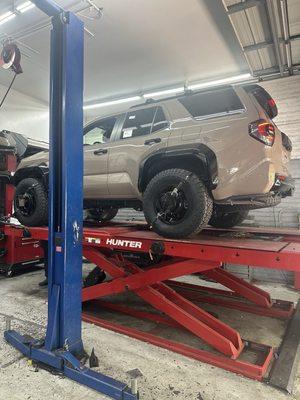Getting alignment after lift and new tires