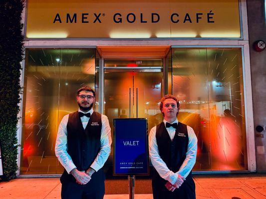 Premiere Valet Services, Inc. hired by American Express to provide valet exclusively for its guests.