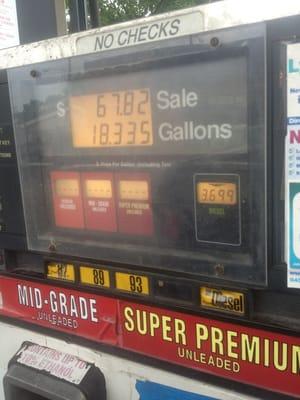 Even the pump has bullet proof glass