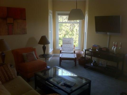 One corner of the living room