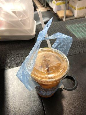 Doing the most... a cup holder for one drink lol