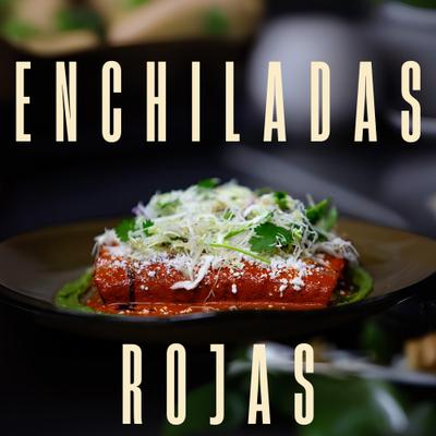 Enchiladas - Organic corn tortillas filled with chicken tinga, topped with cotija, cabbage, onion, cilantro, avocado mousse