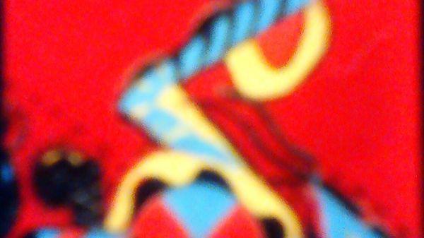 RED NIGHT 1982 Acrylic on Paper . ARTIST: ROXANE ROSALINDA MAREK