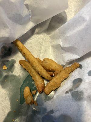 Fried pickles... I know... but they were too good not to post!