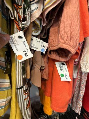 Example of different sticker discounts