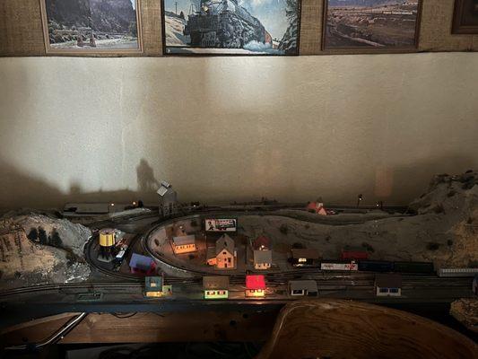 Model train downstairs