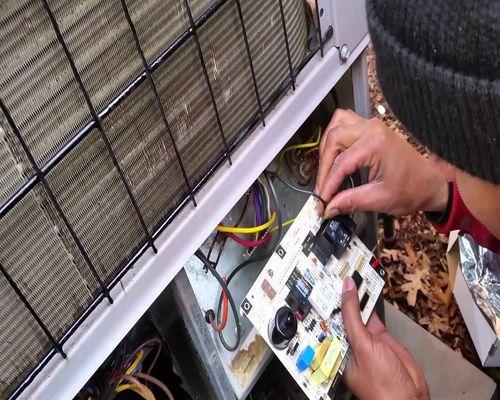 Replacing carrier circuit board - call us for emergency HVAC repair