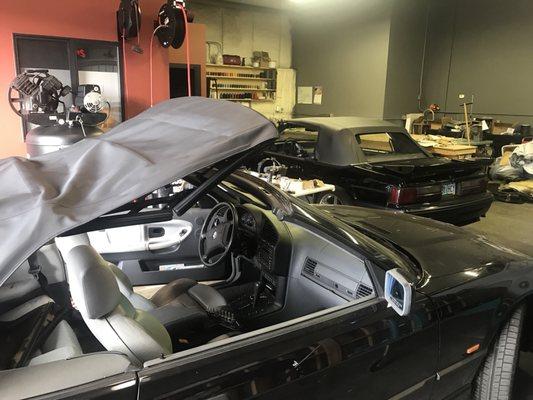 Bmw 328i with new convertible top