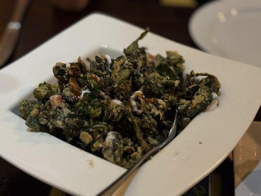 Crispy sag salad. Incredible. Just order it.