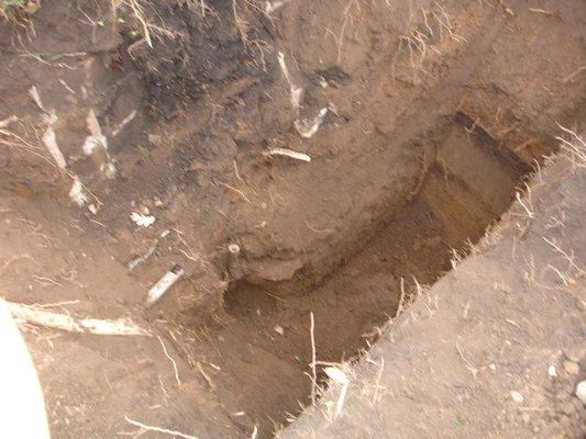 locate buried well and permanently sealed
