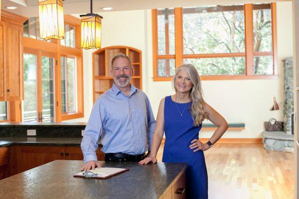 Jeffrey Nagel & Robynne Whitaker in buyer client's new home