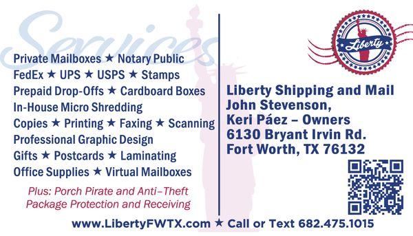 Liberty Shipping and Mail