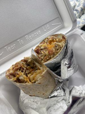 Breakfast burrito $9 bucks