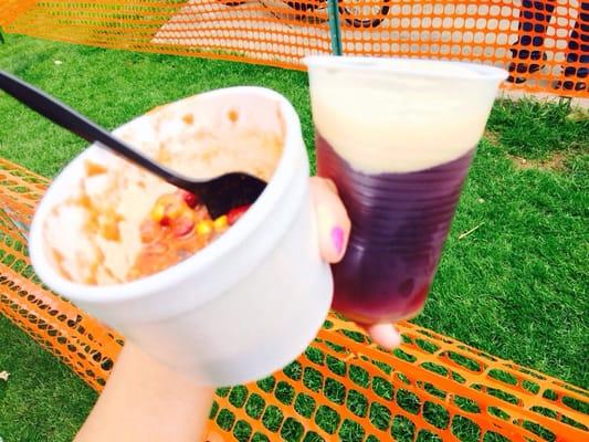 Lots of chili and excellent local brew - Stone, Ballast Point, Green Flash,