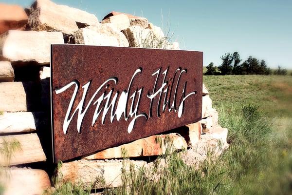 Look for our sign on Happy Jack Road.