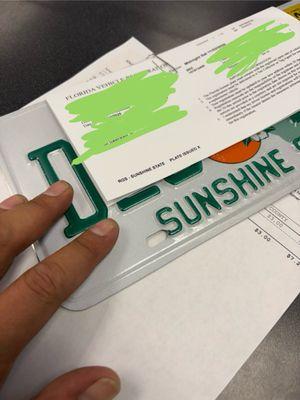 Registration renewal and tag