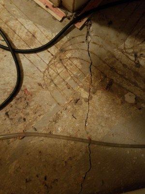 My floor post flood.