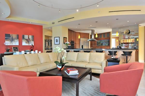 Stylish contemporary living room