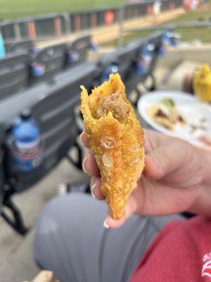 Half a beef empanada