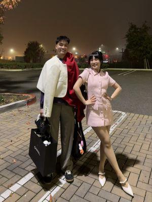 Pink dress that was shortened