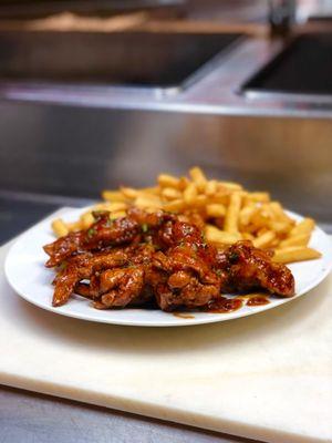 Flavored chicken wings