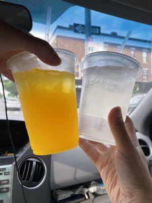 Mango ice and lychee ice