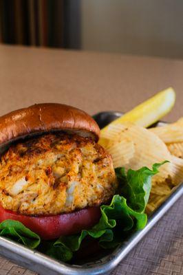 Classic American pub food, complete with our Flick's famous crab cake sandwich.