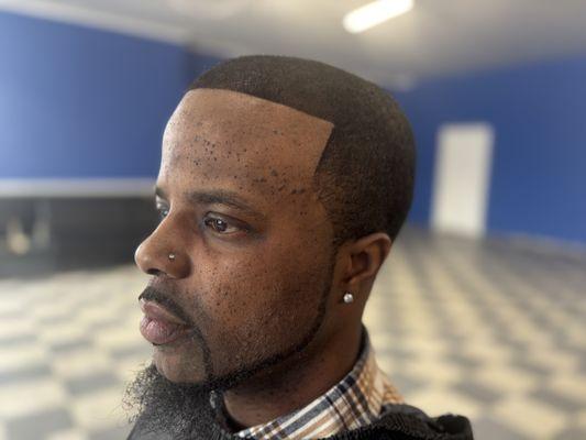 Dark Caesar With Beard Trim With Enhancements