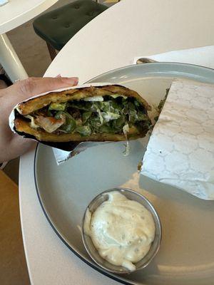 ArepasCO plantain sandwich with mayo