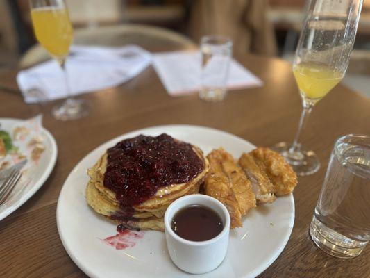 Pancakes & chicken