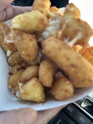 Large cheese curd