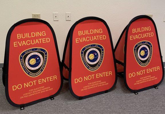 Portable fabric double sided signs