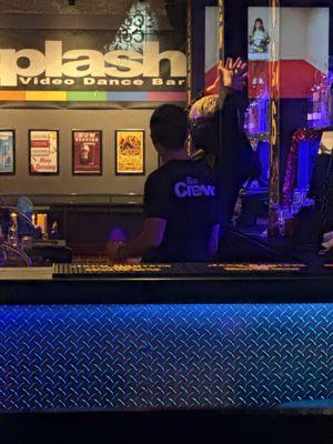 The guy without blond hair is "Jordan"