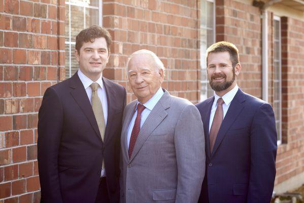 From left to right: John, Charlie and David James