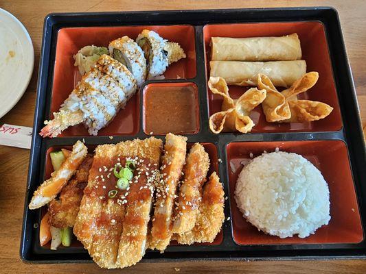 Pork katsu bento box