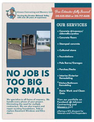 Johnson Contracting and Masonry