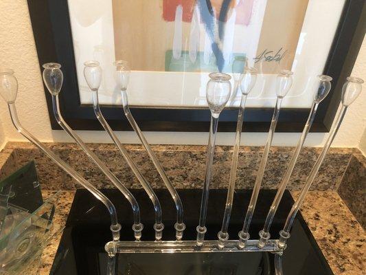 Blodgett Glass Menorah