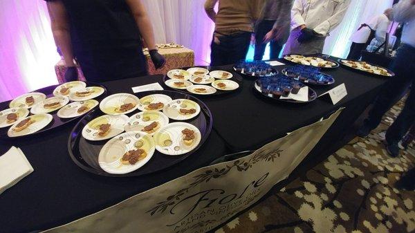 A table of vegetarian eats!