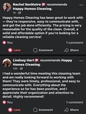 Happy Homes Cleaning