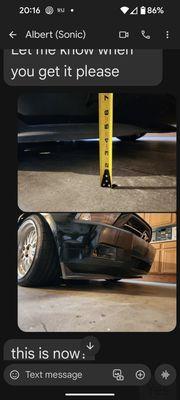 Me showcasing how low the car is