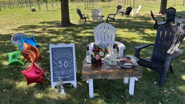 Part of the special occasion package.